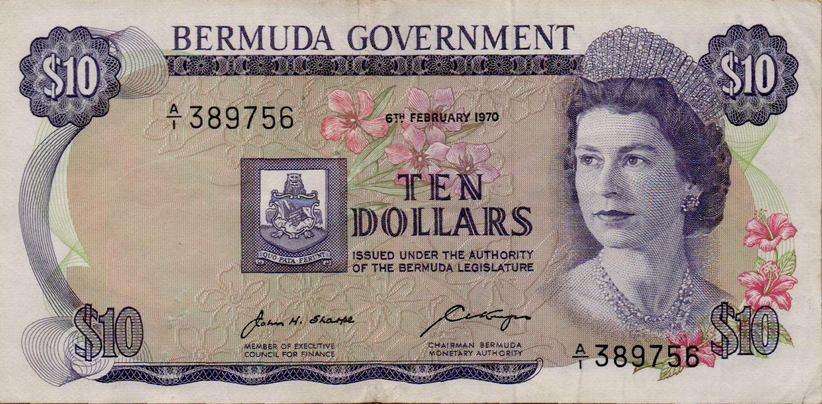 Bermuda 10 1970 XF P-25